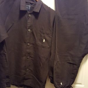 Ralph Lauren Sleepwear Shirt and Pants Sz M